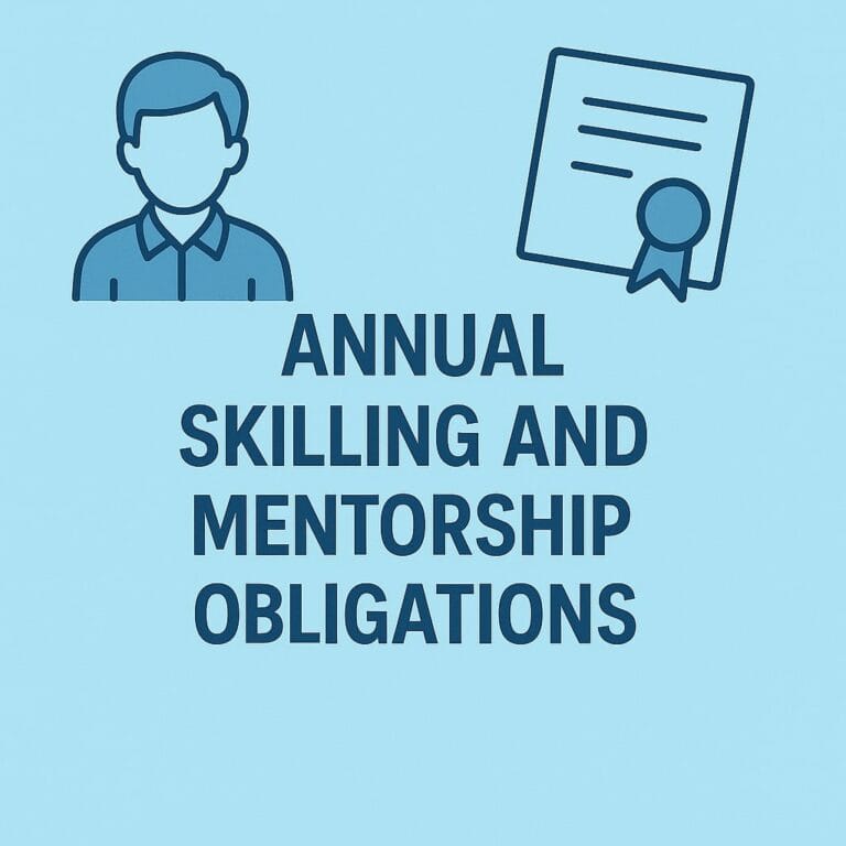Annual Skilling and Mentorship Obligations