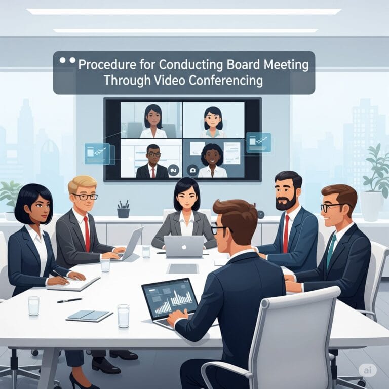 Procedure for Conducting Board Meeting Through Video Conferencing