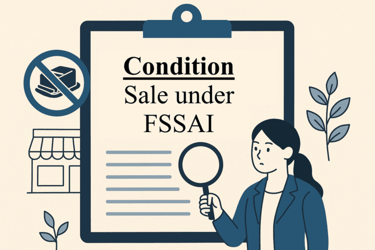 Restrictions Relating to Conditions for Sale under the FSSAI Regulatory Framework