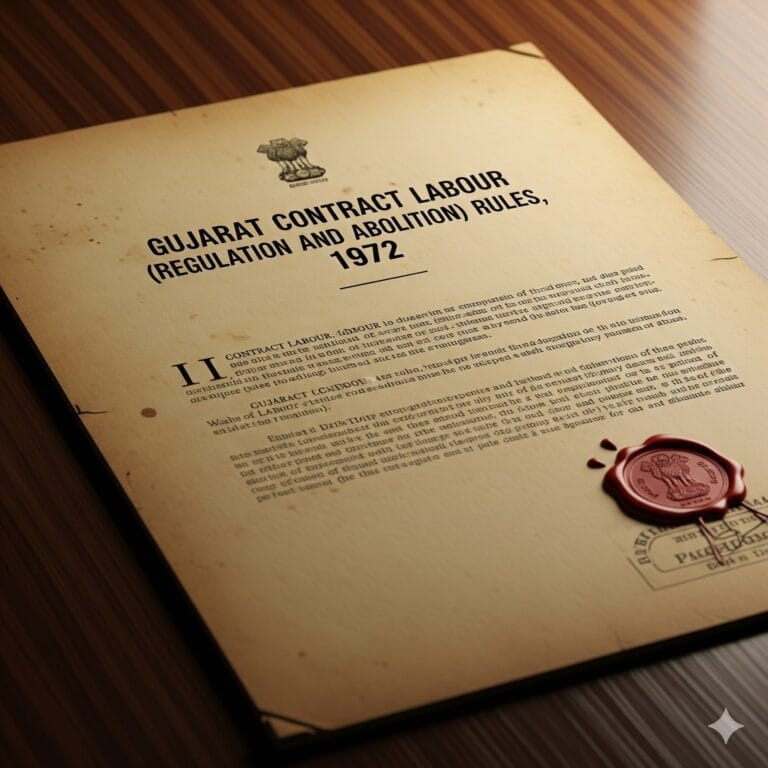 Gujarat Contract Labour (Regulation and Abolition) Rules 1972