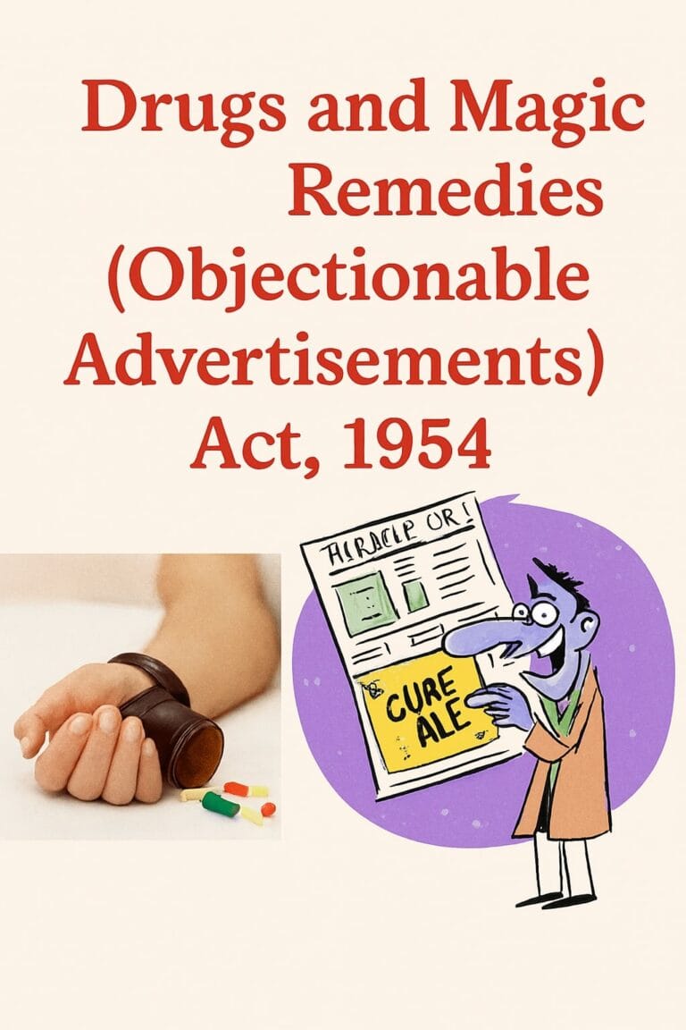 Drugs and Magic Remedies (Objectionable Advertisements) Act, 1954