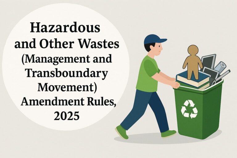 Hazardous and Other Wastes (Management and Transboundary Movement) Amendment Rules, 2025