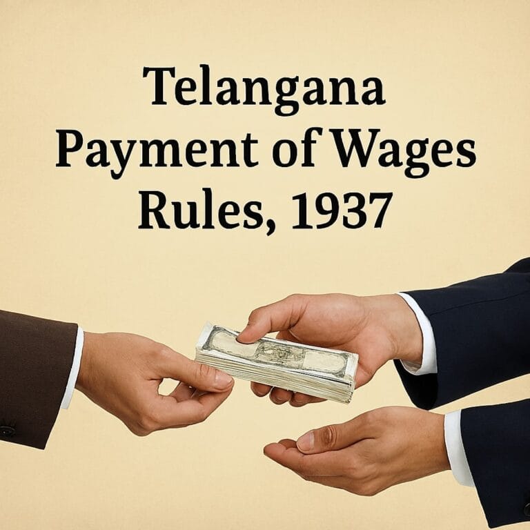 Telangana Payment of Wages Rules, 1937
