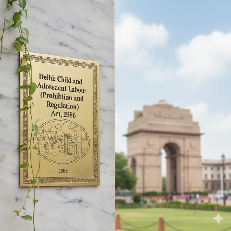 Delhi- Child and Adolescent Labour (Prohibition and Regulation) Act, 1986