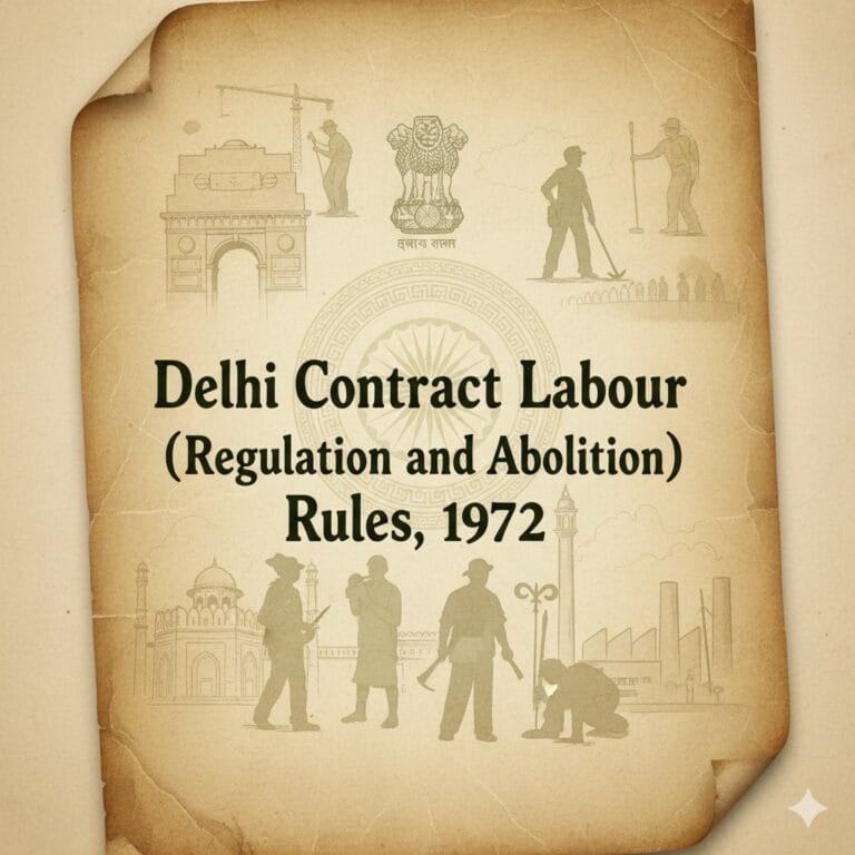 Delhi Contract Labour (Regulation and Abolition) Rules, 1972