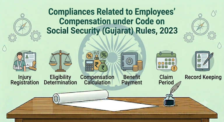 Compliances Related to Employees Compensation under Code on Social Security (Gujarat) Rules, 2023