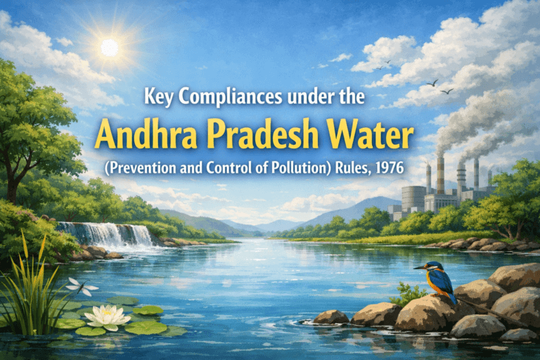 Key Compliances under the Andhra Pradesh Water (Prevention and Control of Pollution) Rules, 1976