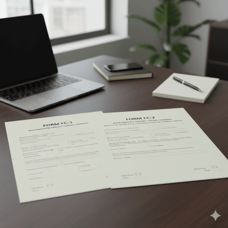 Form FC-1 and Form FC-2 - Registration and Alteration Returns for Foreign Companies